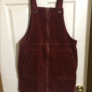 Wild Fable Rusty Red Overall Dress